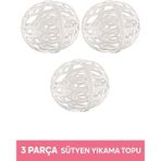 Mikasso 3 Parça Sütyen ve Çamaşır Yıkama Topu Pratik Plastik Iç Çamaşır Yıkama Topu Cn