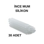 Mikasso 30adet Sıcak Silikon/ince Silikon/mum Silikon