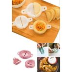 Mikasso 3'lü Ravioli Kalıbı Çiğ Börek Mantı Poğaça Pasta Hamur Kalıbı Set Kurabiye Kalıbı