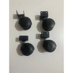 Mikasso 4 Adet 30MM Sunta ve Mdf'ye Geçme Masa Tekerliği Siyah