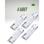 Mikasso 4 Adet Pimapen-Pvc Kapı Plastik Menteşe Plastik