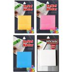 Mikasso 4 Adet Şeffaf Post-It Ebat 75X75 mm 50 Yaprak - Yapışkanlı Not Kağıdı - Bloknot Yapışkanlı Not Kağıd - Çok Renkli
