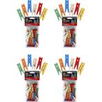 Mikasso 4 Paket - 96 Adet- Brons Renkli Ahşap Küçük Mandal 3,5cm 2 Cn