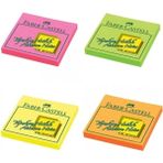 Mikasso 4 Renk Post-It 75*75MM Yapışkanlı Not Kağıdı - Çok Renkli