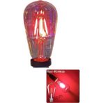 Mikasso 4 W Kırmızı Işık 4 Flamanlı Rustik E27 Duy LED Ampül Renkli 1 Adet