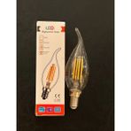 Mikasso 4 Watt E14 Duylu Dimmerli 350 Lümen Kıvrık Şeffaf Camlı 2700 Kelvin Günışığı Buji LED Ampul - Çok Renkli