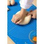 Mikasso 40*50 cm Silikon Ölçekli Kullanımı Kolay Hamur Açma Matı Yoğurma Matı Plastik