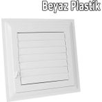Mikasso 40X40 Beyaz Plastik Banyo Wc Havalandırma Menfez Panjur