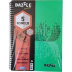 Mikasso 4+1 Ayraçlı Defter 5 Konulu 150 Yaprak 1 Adet 4 Kareli 1 Çizgili Spralli Plastik Kapak Seperatörlü Y - Çok Renkli