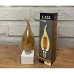 Mikasso 4281 4W Amber Rustik Kıvrık Mum LED Ampul E14 Duy Amber Renk Beyaz
