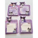 Mikasso 4'lü 4 Renk/desen Kuromi Postit Yapışkanlı Not Kağıdı 50X4/200 Yaprak 70X80MM Yapışkanlı Not Kağıdı - Çok Renkli