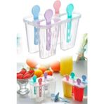 Mikasso 4'lü Meybuz & Dondurma Kalıbı KP-151 Plastik
