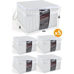 Mikasso 5 Adet - Pencereli Kazak Kıyafet Hurcu 45 x 40 x 30 cm Tela 45 x 40 Gri