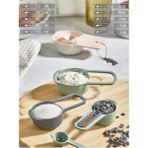 Mikasso 5 Boy Ölçü Kaşık Seti, Portatif Ölçü Kaşığı 7.5 ml - 15 ml - 60 ml - 85 ml - 125 ml Plastik Beyaz