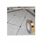Mikasso 50 Metre Dekoratif Banyo Mutfak Fayans Arası Derz Şerit Bant Gold Renk 0,5 Cm Gold