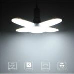 Mikasso 50 Watt - 5.000 Lumen 4 Kollu Katlanır Pervane LED Ampül-Tasarruflu(Dönmez!) - Çok Renkli
