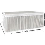 Mikasso 6 Adet Baza Altı Hurç 50X30X20 cm - Tela - 6 - Beyaz