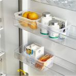 Mikasso 6 Adet Buzdolabı Kapak Içi Düzenleyici Organizer Kutu , Mutfak ve Banyo Organizeri Şeffaf Renk Plast
