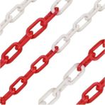 Mikasso 6 mm 10 Mtr. Kırmızı Beyaz Plastik Zincir