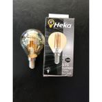 Mikasso 6 Watt E14 Duylu Amber Camlı 2500 Kelvin G45 Rustik LED Ampül - Çok Renkli
