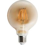 Mikasso 6 Watt Rustik LED G95 Glop Ampul 2700K Amber Rengi CT-4286 - Çok Renkli