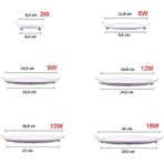 Mikasso 6 Watt Sıva Altı Slim Kasa Panel LED Spot Sarı Işık