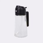 Mikasso 600 ml Sprey ve Normal Dökme Yağdanlık Limon Sirke Sos Vs Püskürtücü Çok Amaçlı Cam Sprey Şişe Siyah