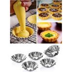 Mikasso 6’lı Çelik Tartolet Kek & Kurabiye Kalıbı Metal Metalik