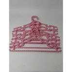 Mikasso 6'lı Çocuk Elbise Askısı Pembe Bebek Kıyafet Askısı 30*15 cm Gri