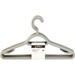 Mikasso 6'lı Plastik Elbise Askısı - Gri - 38 cm Plastik Gri Tr