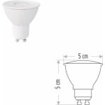 Mikasso 7 Watt GU10 Duylu LED Çanak Ampul CT-4215 6400 K (Beyaz Işık)