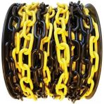 Mikasso 8 Mm 5 Metre Sarı Siyah Plastik Zincir