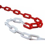 Mikasso 8 mm Kırmızı Beyaz Plastik Zincir 1 Metre (2 Adet = 2 Metre, 5 Adet = 5 Metre Vb) - Çok Renkli