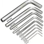 Mikasso 9'lu Çelik Alyan Anahtar Seti (Birer Adet 2MM-2,5MM-3MM-3,5MM-4-5MM-6MM-8MM-10MM)