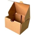 Mikasso 9x7,5x5,5cm Kutu - 0,1 Desi Kutu - Tek Oluklu - Kraft - 25 Adet Kahverengi 9 x 7,5 x 5,5