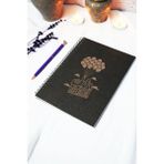 Mikasso A5 Uçan Ev Siyah Kraft Kapaklı Çizgisiz Defter - 60 Yaprak (120 Sayfa) 15X21 cm - Anı Defteri Karton - Çok Renkli