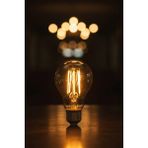 Mikasso A6 LED Filament Ampul 6W 2700K Amber Cam – Sarı Işık – 600 Lümen