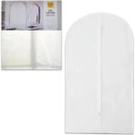 Mikasso Abiye Elbise Kılıfı 60X100CM Siyah - Beyaz Su Geçirmez Dress Cover Plastik Beyaz Cn