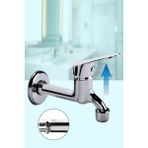 Mikasso Aç Kapa Perletörlü Uzun Musluk Tuvalet Bahçe Çeşme Balkon Lavabo Wc Musluğu Krom