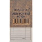 Mikasso Adisyon Fişi Büyük Boy (9X16,5 Cm) 100 Yapraklı Numaratörlü 6 Adet Küp Not Kağıdı - Çok Renkli