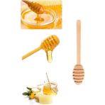 Mikasso Ahşap Bal Kaşığı Bambu Reçel Kaşığı Plastik Beyaz