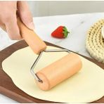 Mikasso Ahşap Saplı Hamur Açıcı Mini Merdane, Bambu Pizza Hamur Açma Rulosu Belirtilmemiş