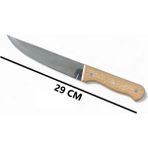 Mikasso Ahşap Saplı Mutfak Bıçağı 1. Sınıf Bıçak 29CM Sebze Meyve Et Bıçağı