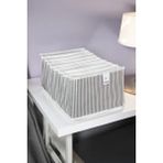 Mikasso Akordiyon Xlarge Düzenleyici Organizer Dolap Içi Düzenleyici Hurç (30 x 39 x 14 Cm) Kumaş Gri