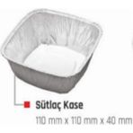 Mikasso Alüminyum Sütlaç ve Puding Kabı 100'LÜ Alüminyum Gri