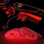 Mikasso Araba Araç Içi Torpido Ledi Ip Neon Ip LED El Wire 2 Metre Kırmızı - Çok Renkli