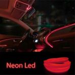 Mikasso Araç Araba Içi Torpido Ledi Renkli Ip Neon Ip LED 2 Metre Kırmızı Neon - Çok Renkli