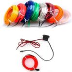 Mikasso Araç Içi Torpido Ledi Ip Neon Ip LED El Wire 2 Metre Turuncu - Çok Renkli