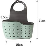 Mikasso Asılı Sepet, Lavabo Sünger Askılığı, Lavabo Düzenleyici,saklama Kutusu, Asılabilir 1 Adet M-1889 Pla