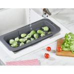 Mikasso Ayarlanabilir Lavabo Süzgeci Uzun Kısa Ayarlı Evye Meyve Sebze Salata Yıkama Plastik